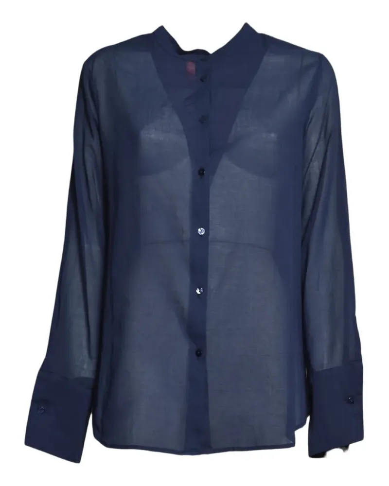 ..,merci sheer cotton shirt - Blau Blau