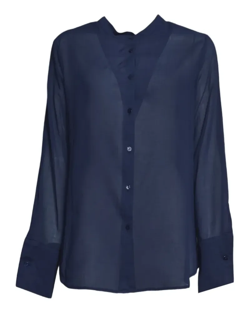 ..,merci sheer cotton shirt - Blau Blau