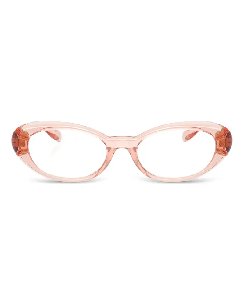 Versace Brille mit ovalem Gestell - Rosa Rosa