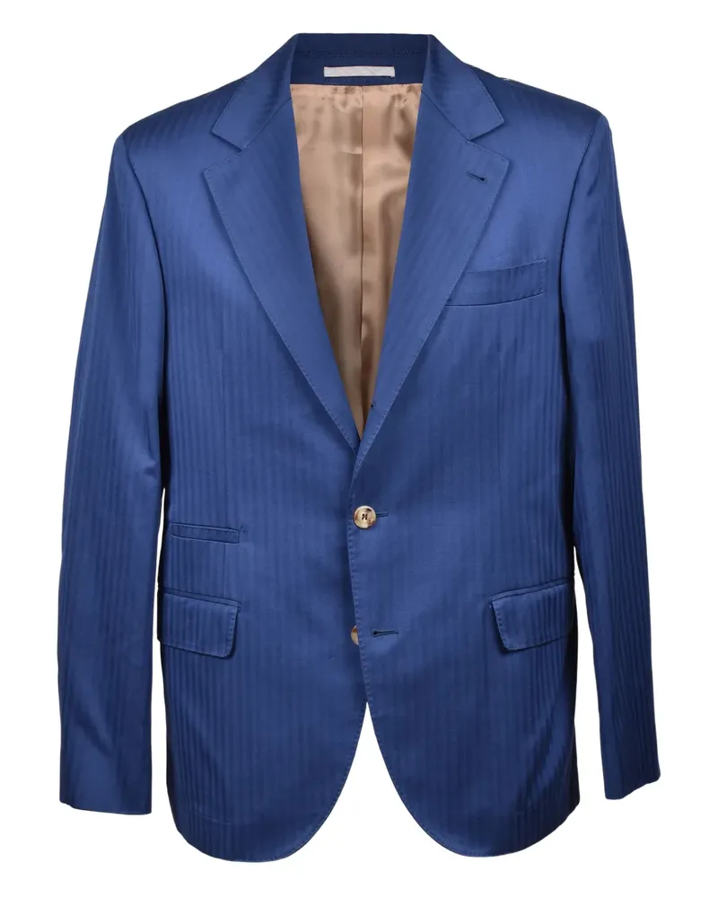 Brunello Cucinelli Einreihiger Anzug - Blau Blau