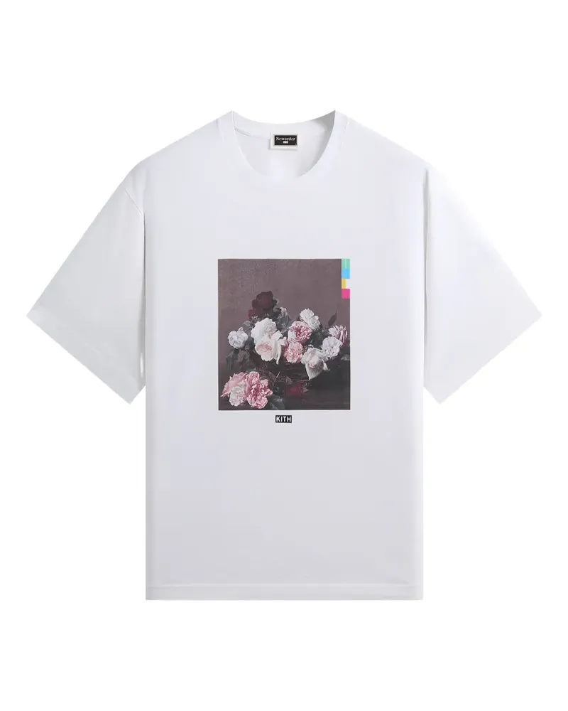 KITH Records for New Order Power Corruption Lies Vintage Alex T-Shirt - Weiß Weiß