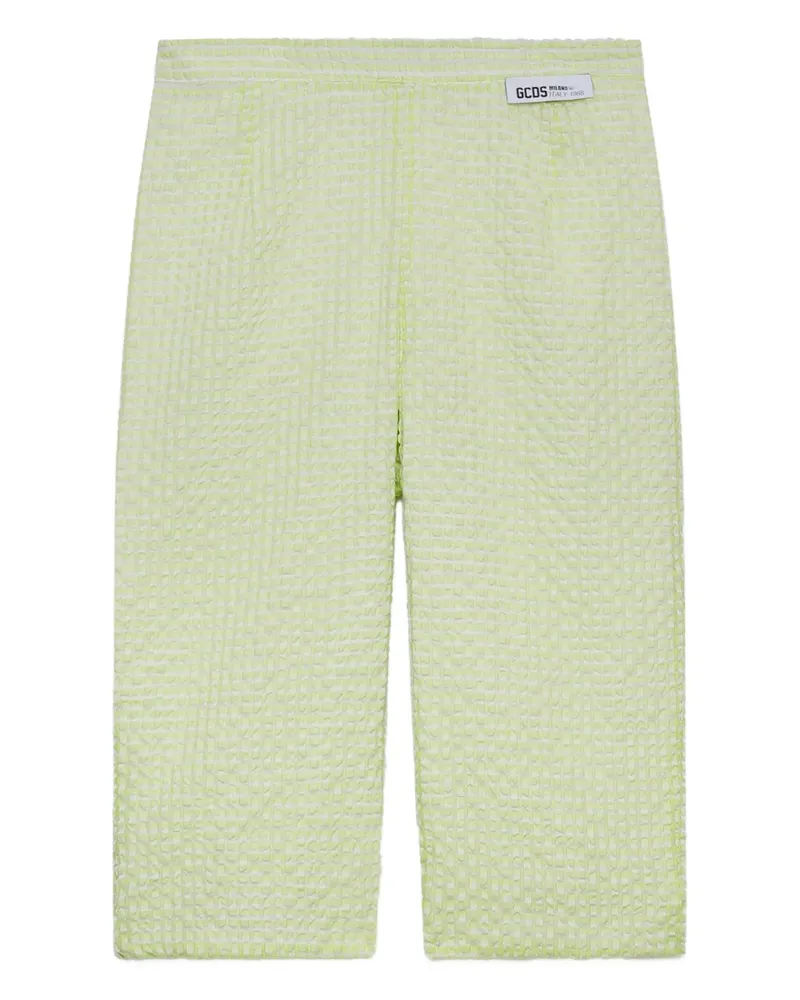 GCDS Vichy Caprihose - Grün Grün