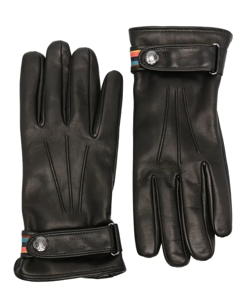 Paul Smith Signature Stripe gloves - Schwarz Schwarz