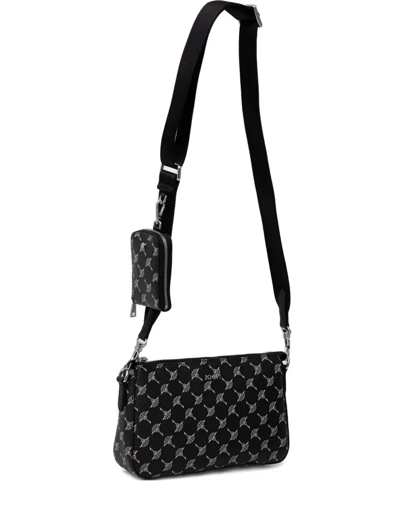 JOOP! Cortina Jasmina Umhängetasche mit Logo-Jacquard - Schwarz Schwarz