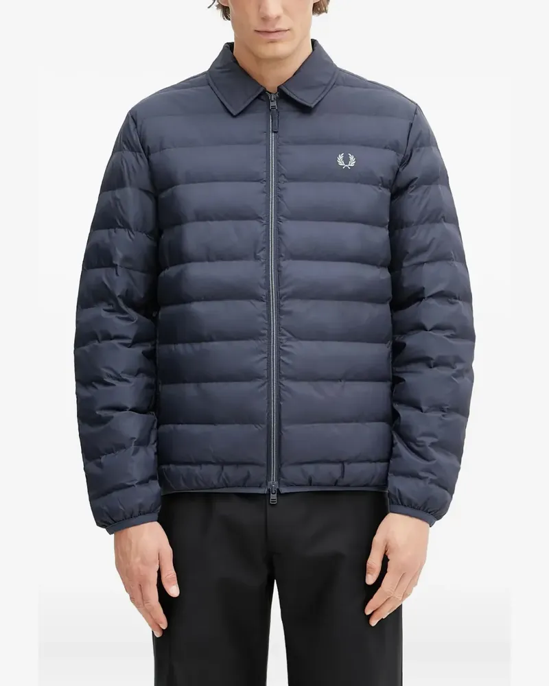Fred Perry logo-embroidererd padded jacket - Blau Blau