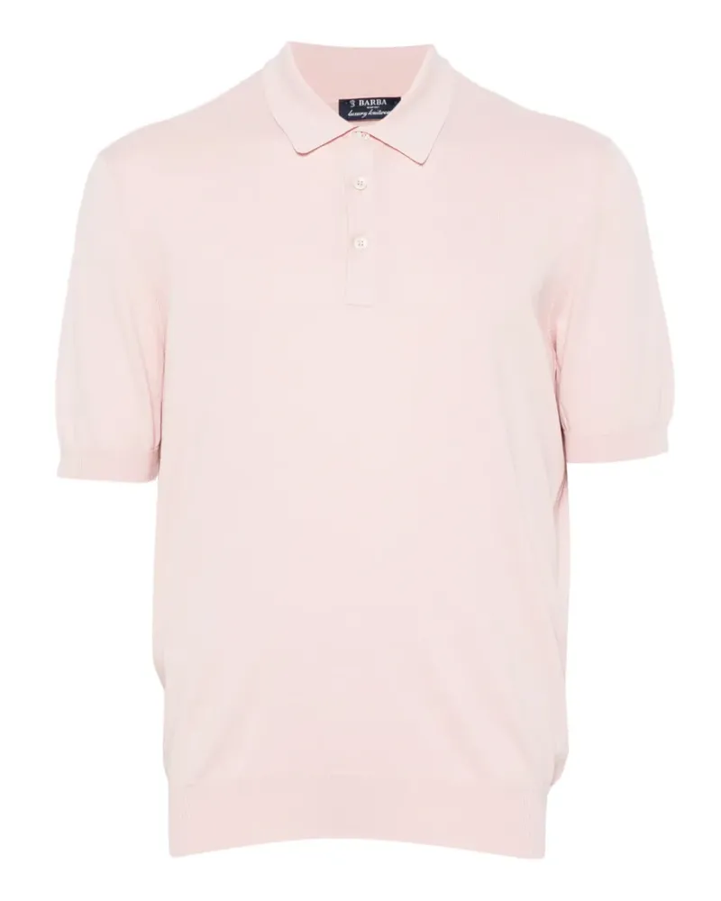 BARBA short-sleeve polo shirt - Rosa Rosa