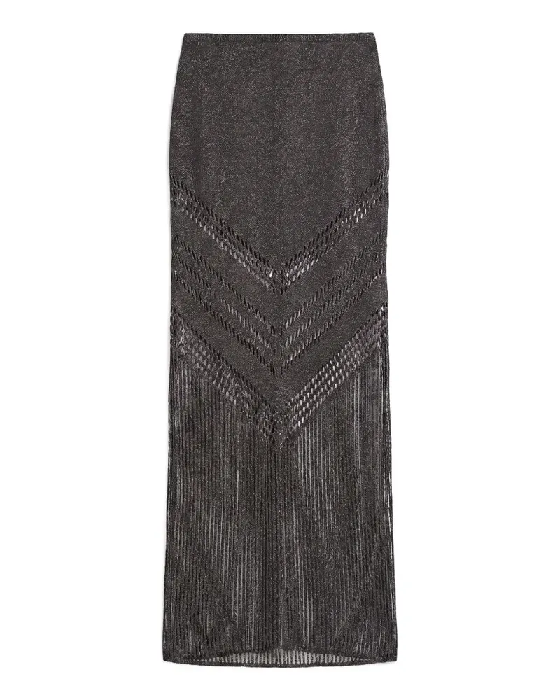 MOEVA Mercantour crochet-knit maxi skirt - Braun Braun