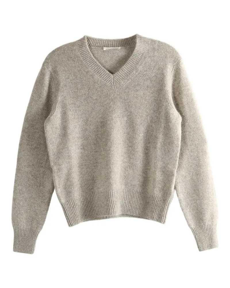 The Row Noval V-neck sweater - Nude Nude