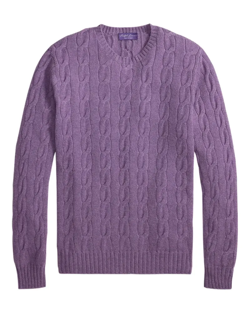 Ralph Lauren Pullover mit Zopfmuster - Violett Violett