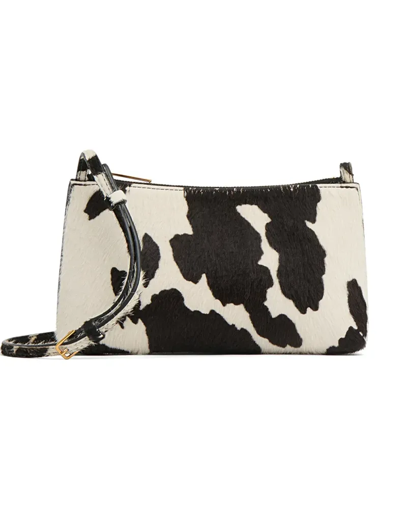 Mansur Gavriel mini Gaia animal-print cross body bag - Weiß Weiß
