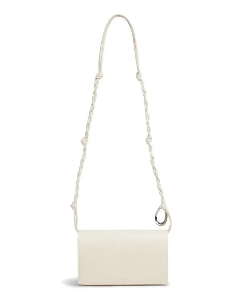 Jil Sander mini knotted cross body bag - Weiß Weiß