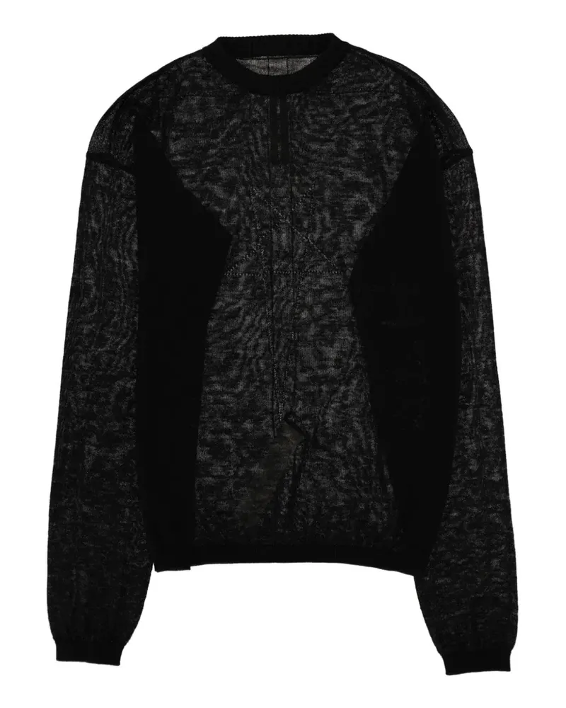 Rick Owens Penta Pullover mit transparentem Finish - Schwarz Schwarz