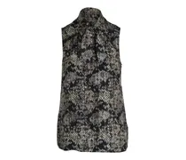 Arilia snake-print lace top - Grau