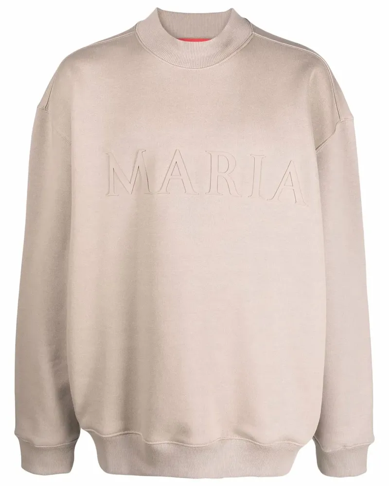 032c Sweatshirt mit Maria-Prägung - Nude Nude