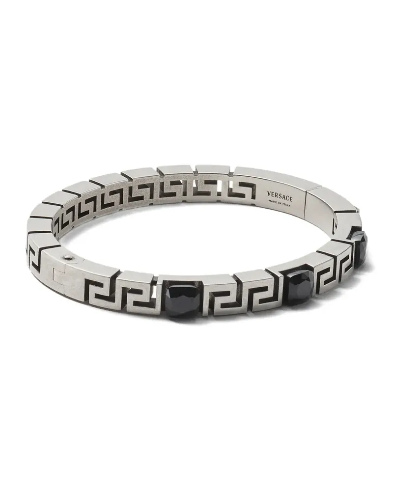 Versace Greca Armband mit Kristallen - Silber Silber