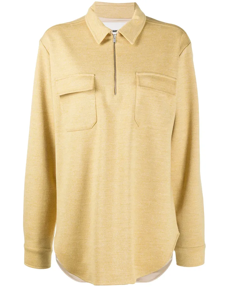 Jil Sander Klassischer Pullover - Gelb Gelb
