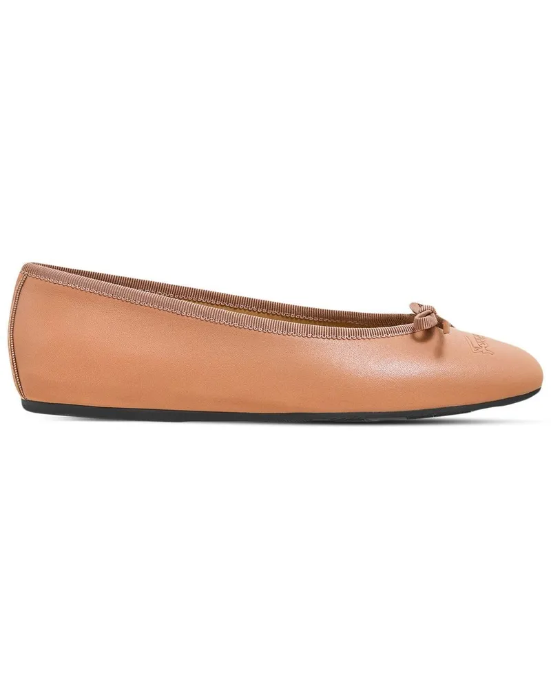 Ferragamo Ballerinas mit Schleife - Nude Nude