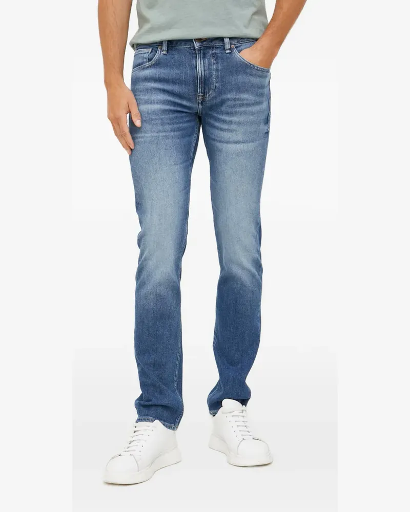 Guess Jeans mit Angels-Patch - Blau Blau