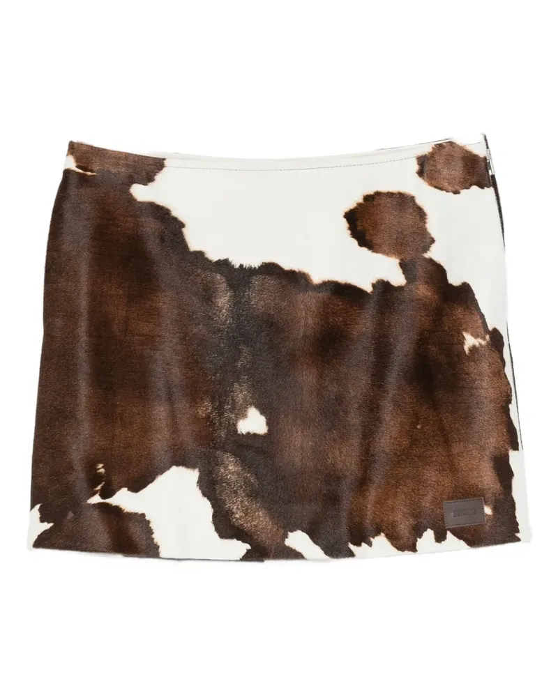 Moschino Minirock mit Print - Braun Braun