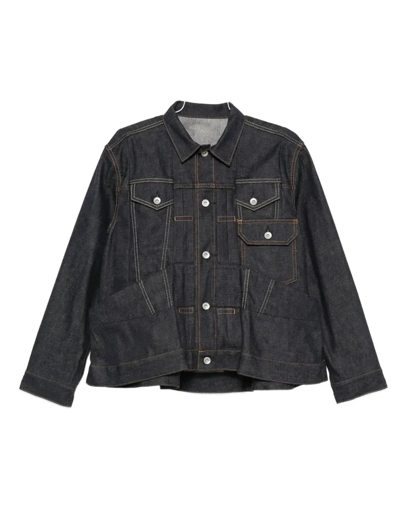 Sacai pocketed cotton jacket - Blau Blau
