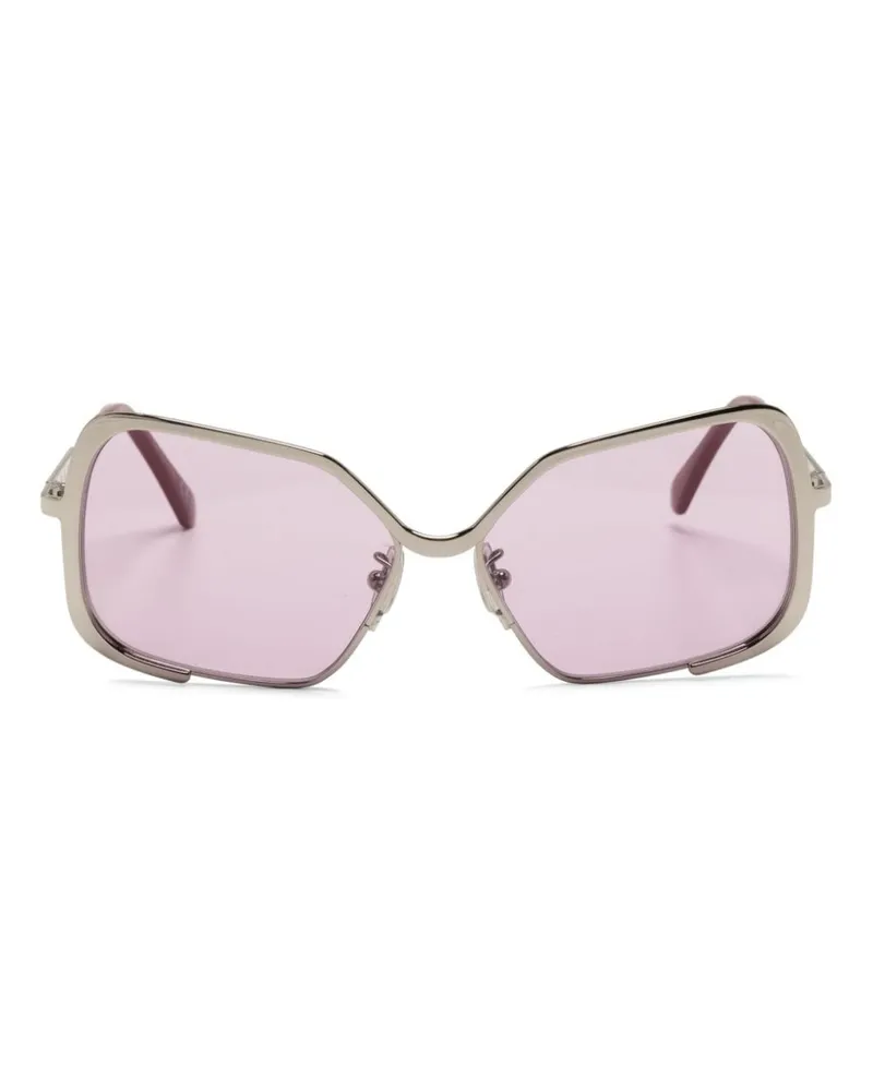 Marni Unila Sonnenbrille mit Oversized-Gestell - Silber Silber