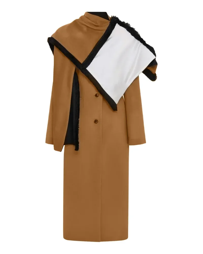16ARLINGTON Rosalind Mantel mit Schaldetail - Braun Braun