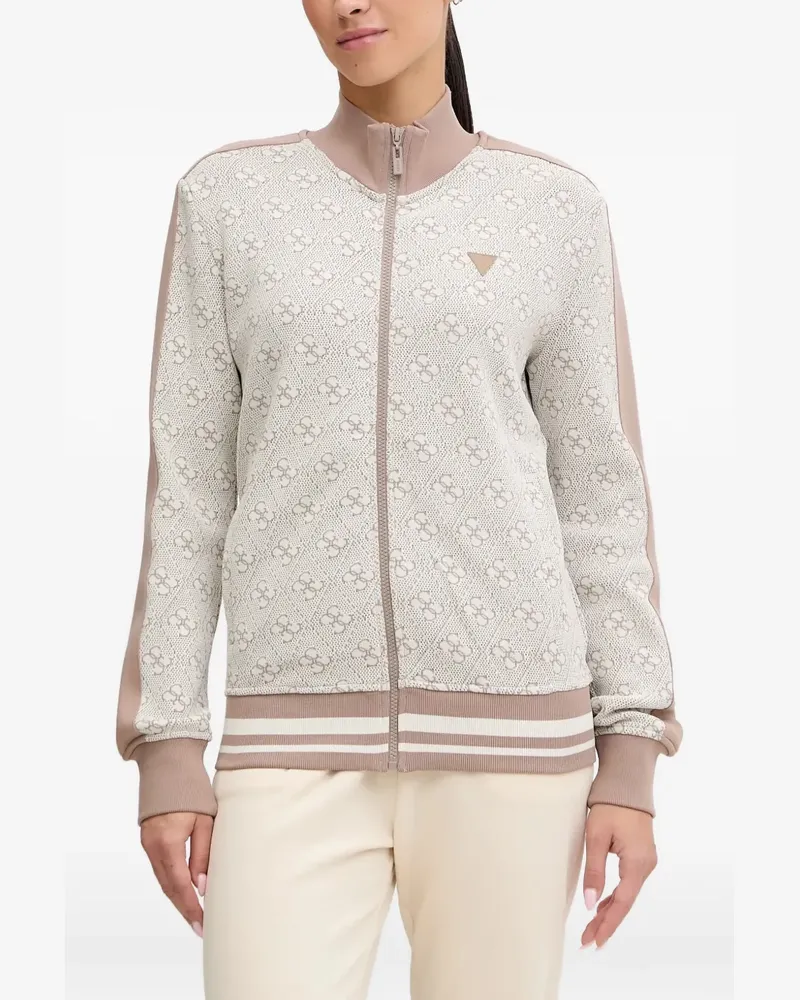 Guess 4G zip-up sweater - Nude Nude