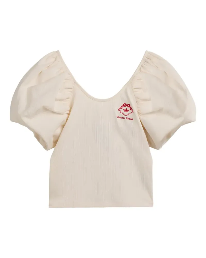 adidas Simone Rocha T-Shirt mit Puffärmeln - Weiß Weiß