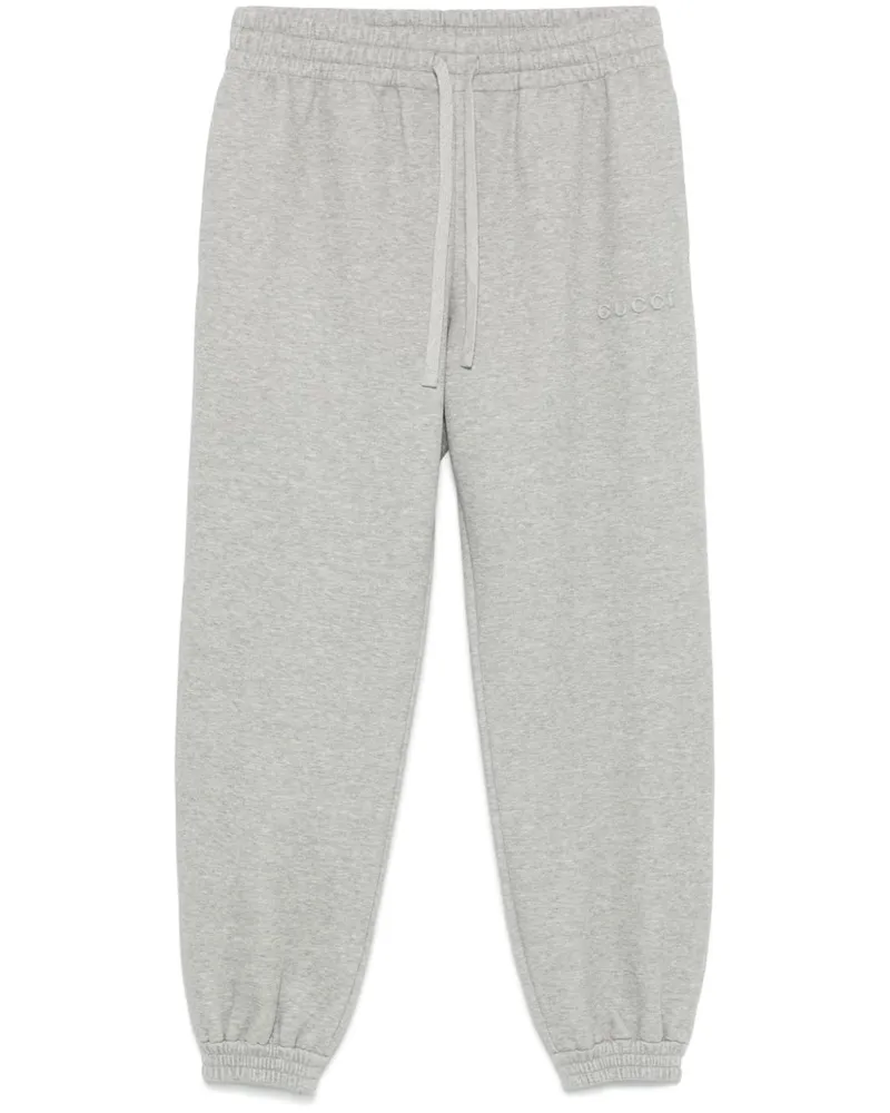 Gucci Jogginghose mit Logo-Prägung Grau