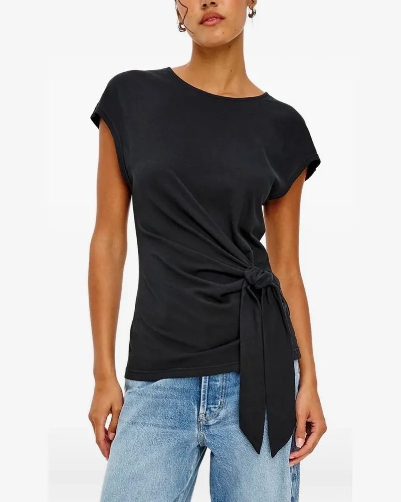RAILS Gabbie tie-waist T-shirt - Schwarz Schwarz