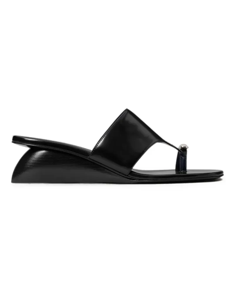 Tory Burch Pierced wedge sandals - Schwarz Schwarz