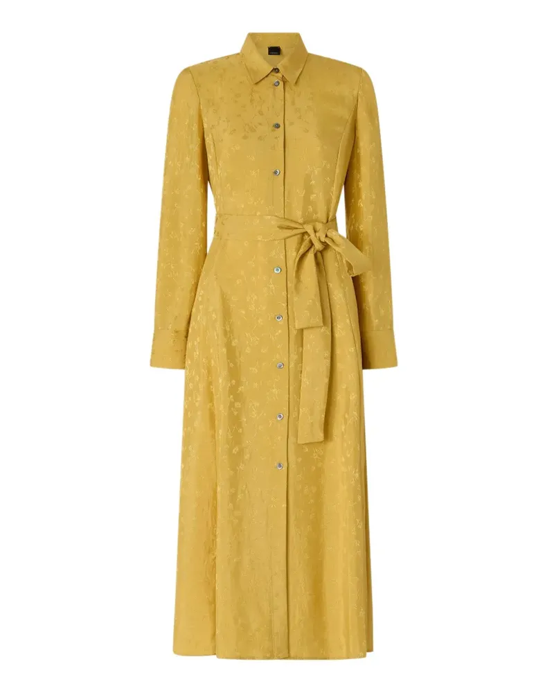 Pinko Kleid mit Jacquard-Effekt - Gelb Gelb