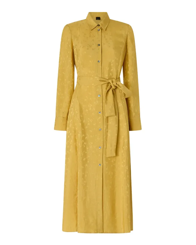 Pinko Kleid mit Jacquard-Effekt - Gelb Gelb