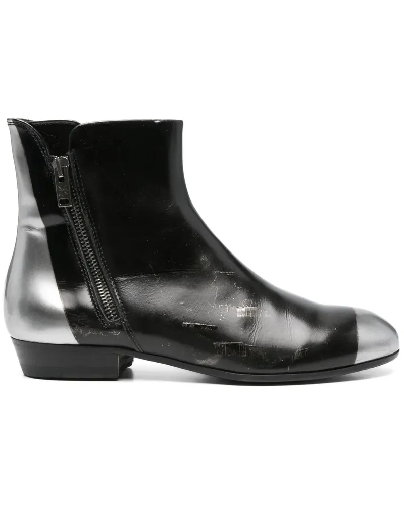 Pantanetti Zweifarbige Stiefel - Schwarz Schwarz