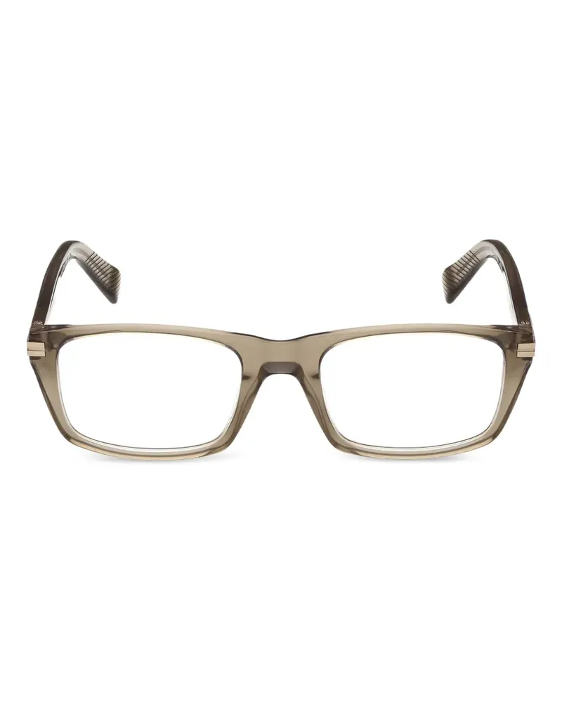 Ermenegildo Zegna square-frame glasses - Nude Nude