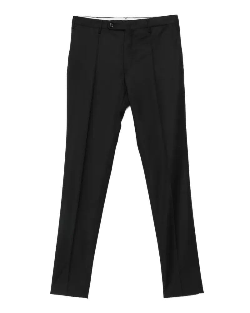 Incotex pressed-crease belt-loop trousers - Schwarz Schwarz