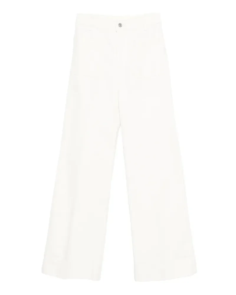Victoria Beckham patch-pocket jeans - Weiß Weiß