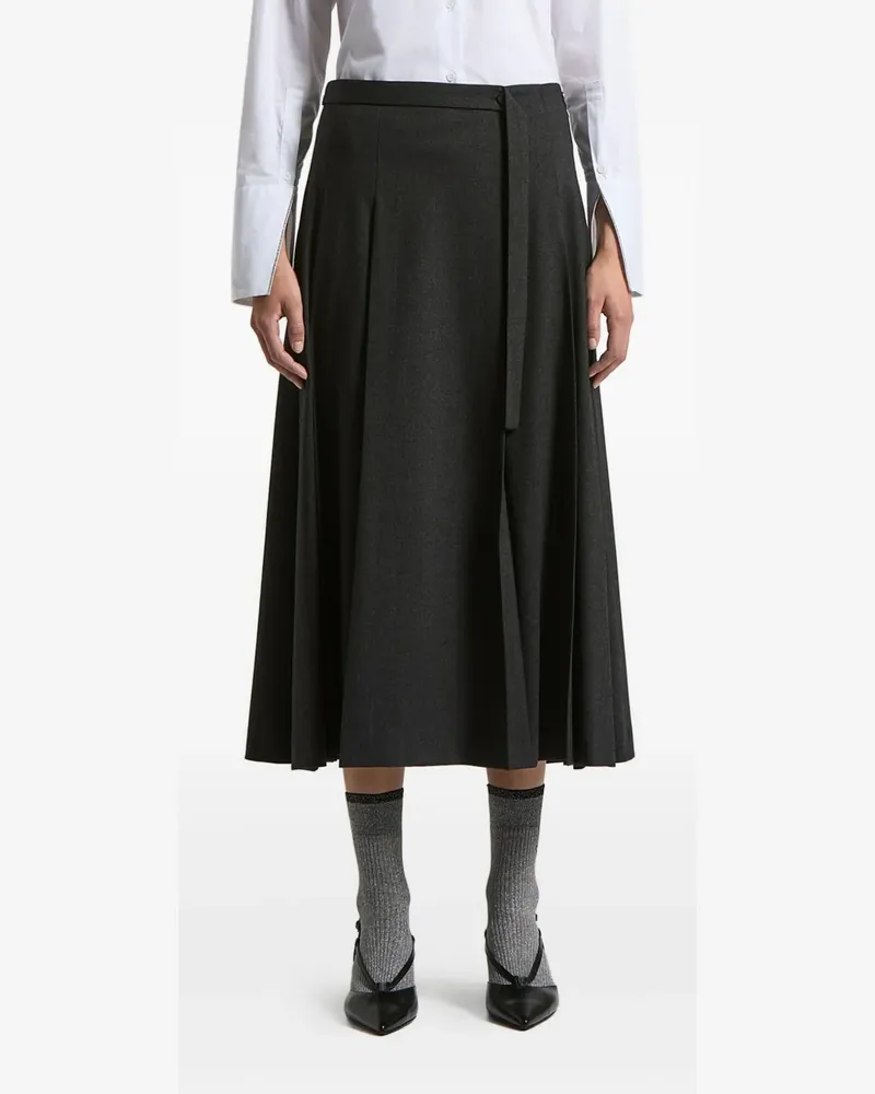 Peserico pleated midi skirt - Grau Grau