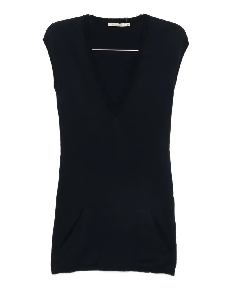 Paloma Wool Hari V-neck knit top - Blau Blau