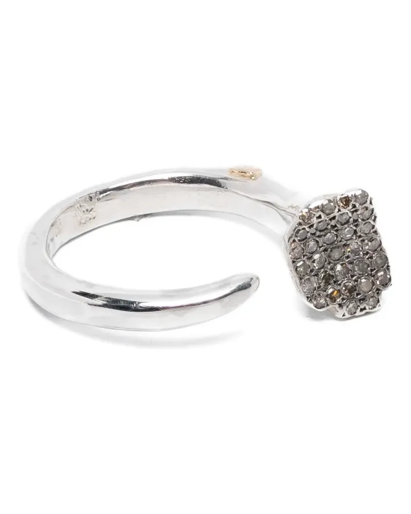 Rosa Maria Tosca Silberring mit Diamanten Silber