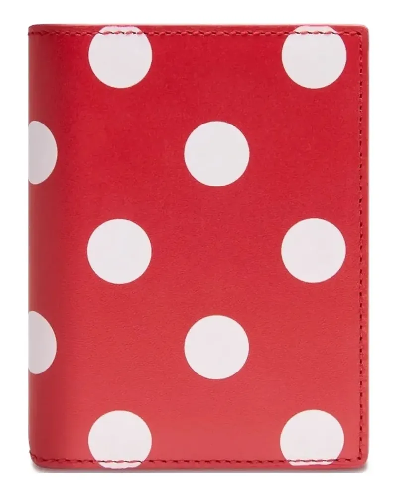 Comme des Garçons Portemonnaie mit Polka Dots - Rot Rot