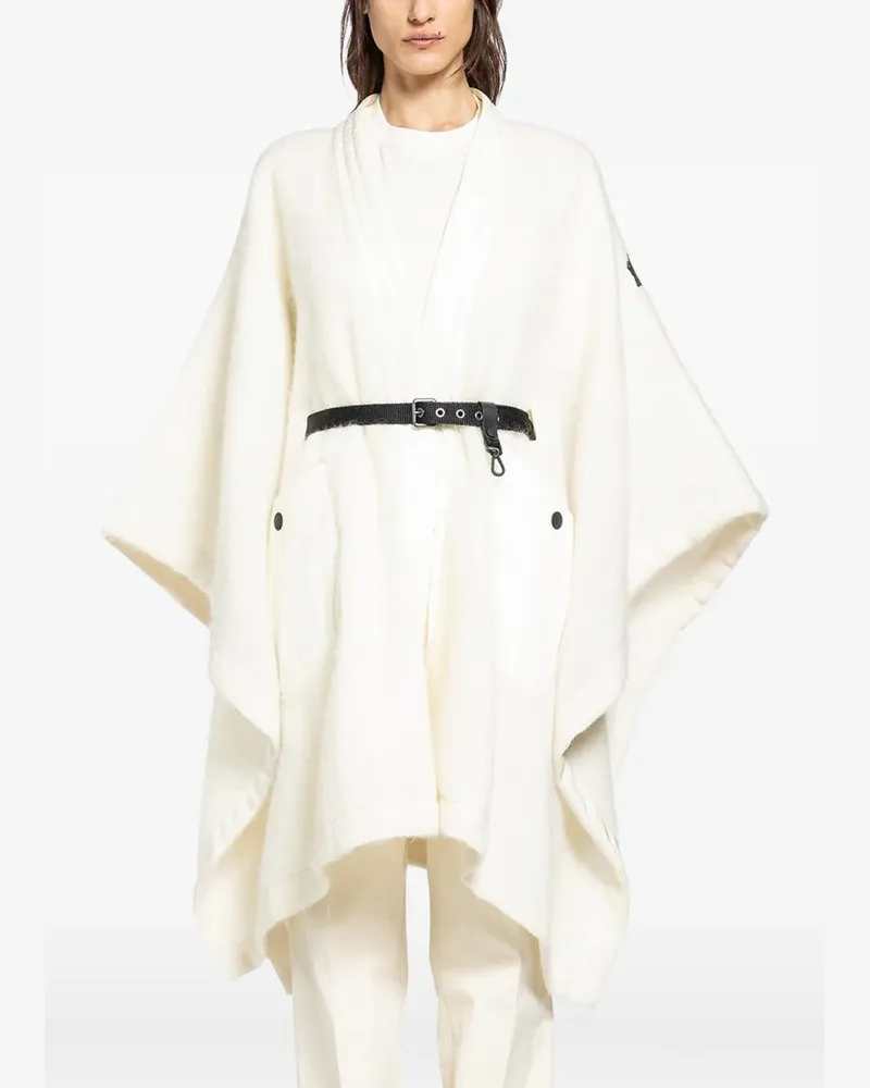 Moncler pocket belted cape - Nude Nude