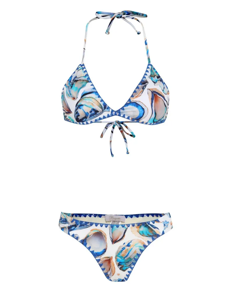 BRIGITTE Bikini mit Muschel-Print - Weiß Weiß