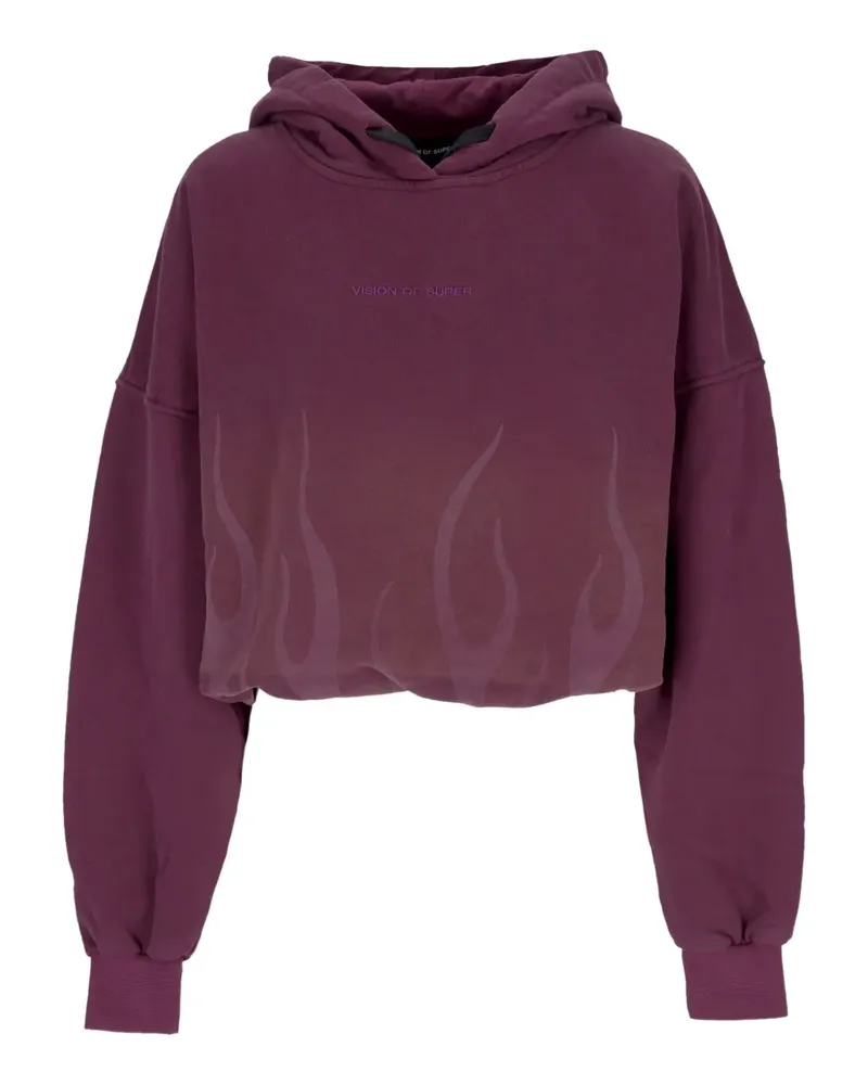Vision Of Super flame-print hoodie - Violett Violett