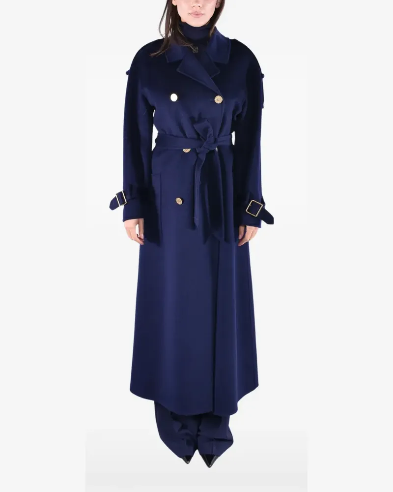 Elisabetta Franchi Mantel mit Gürtel - Blau Blau