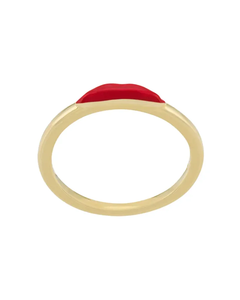 Eshvi Ring im Lippen-Design - Gold Gold