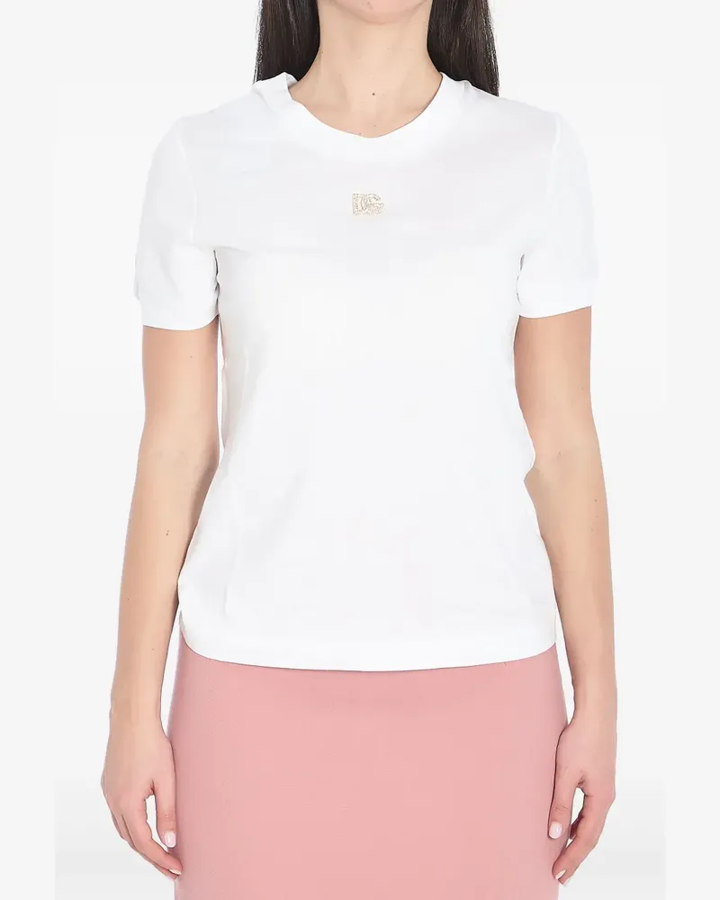 Dolce & Gabbana T-Shirt mit DG - Weiß Weiß