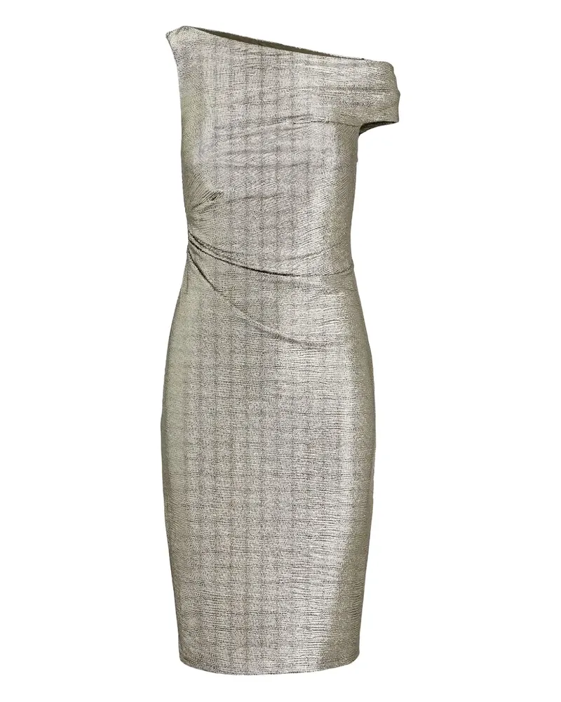 Ralph Lauren asymmetric draped midi dress - Silber Silber
