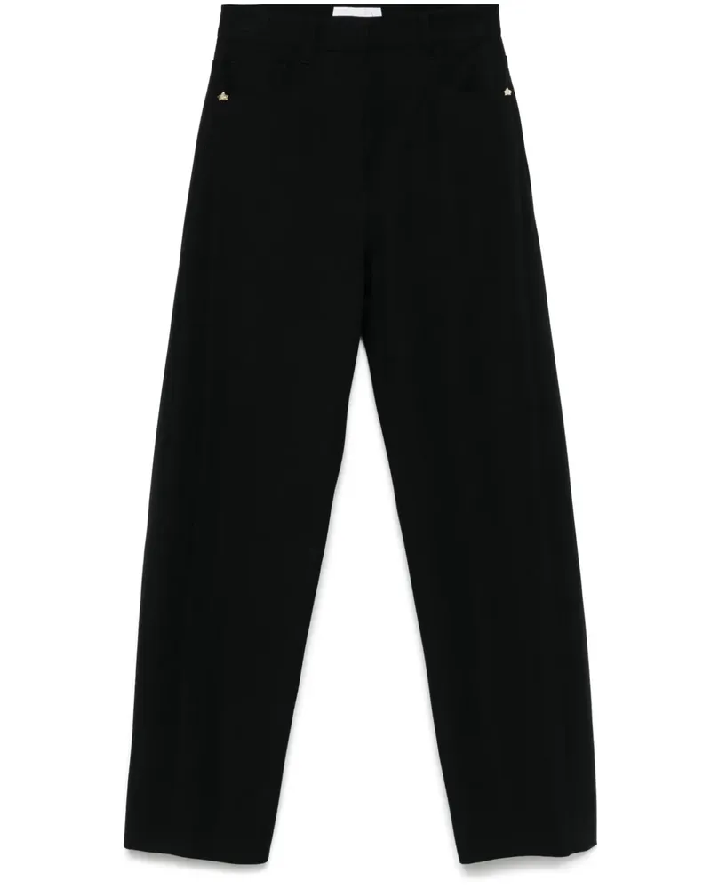 Genny Klassische Tapered-Hose - Schwarz Schwarz