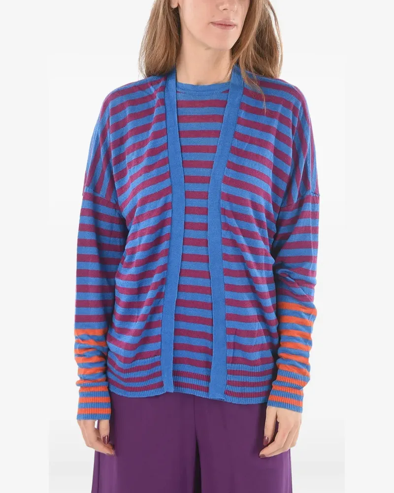 Woolrich Gestreifter Cardigan - Blau Blau
